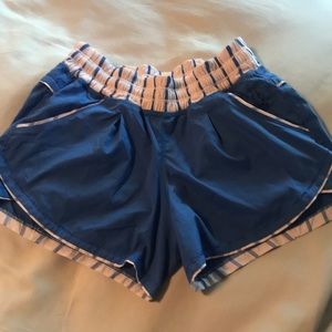 Blue lululemon shorts